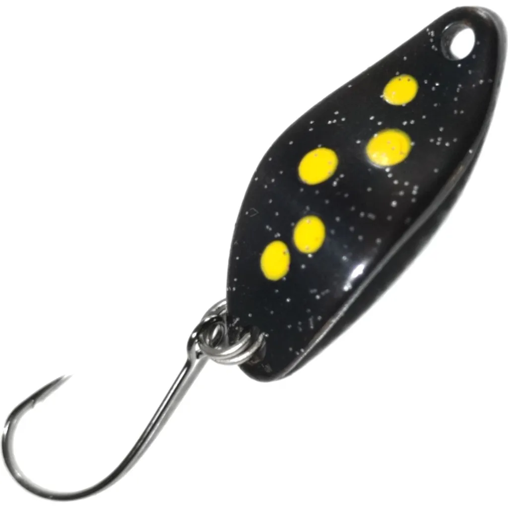 Troutwerk Spoon 1.5g 2.3cm Schwarz Gelbe Punkte