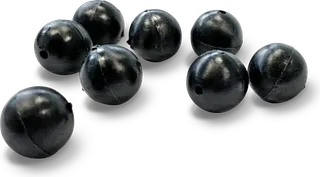 Zebco DB Series Pike Stopper Beads L 8pcs Black Rubber