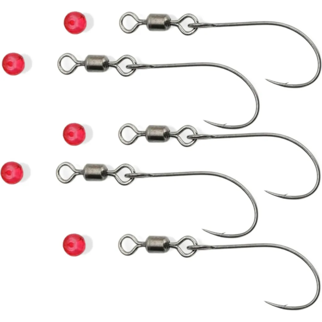 Troutwerk Haken mit Wirbel + Perlen 4