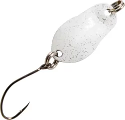 FTM Spoon Track 1.9cm 0.7g Weiß Mit Glitter/Schwarz Mit Glitter