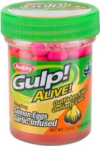 Berkley Gulp! Alive! Floating Salmon Eggs 25pc 59g Sherbet Blast