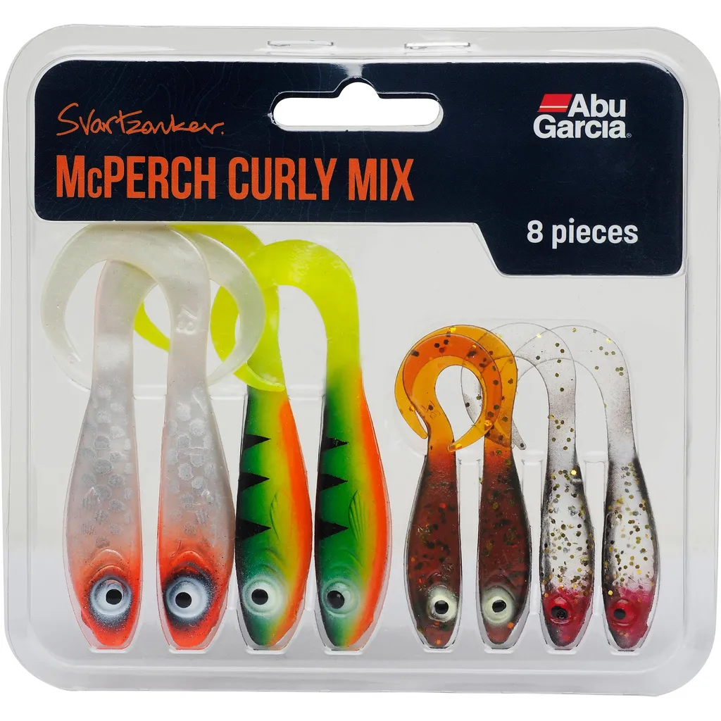 Abu Garcia Svartzonker McPerch Curly Mix Gummiköder 8cm 11cm Assorted