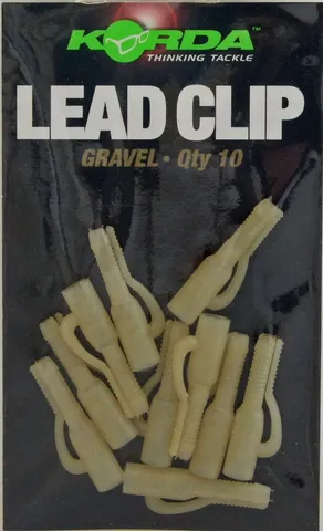 Korda Safe Zone Lead Clips 10pc Gravel