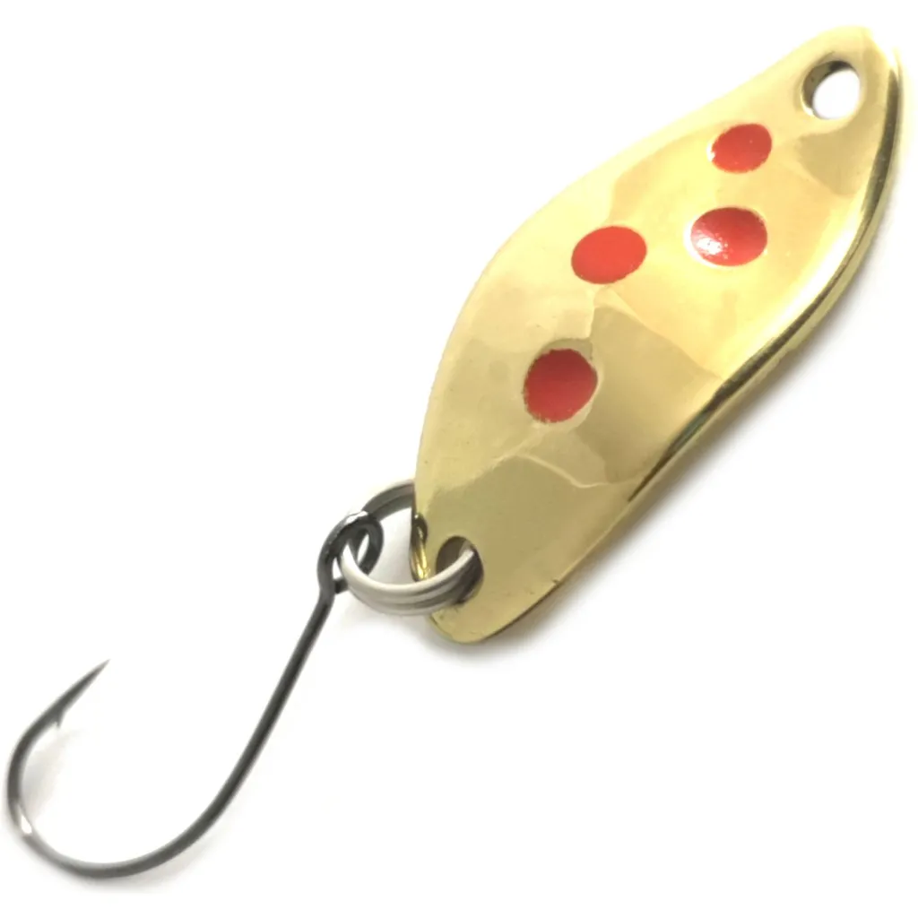 Troutwerk Spoon 1.5g 2.3cm Gold Rote Punkte