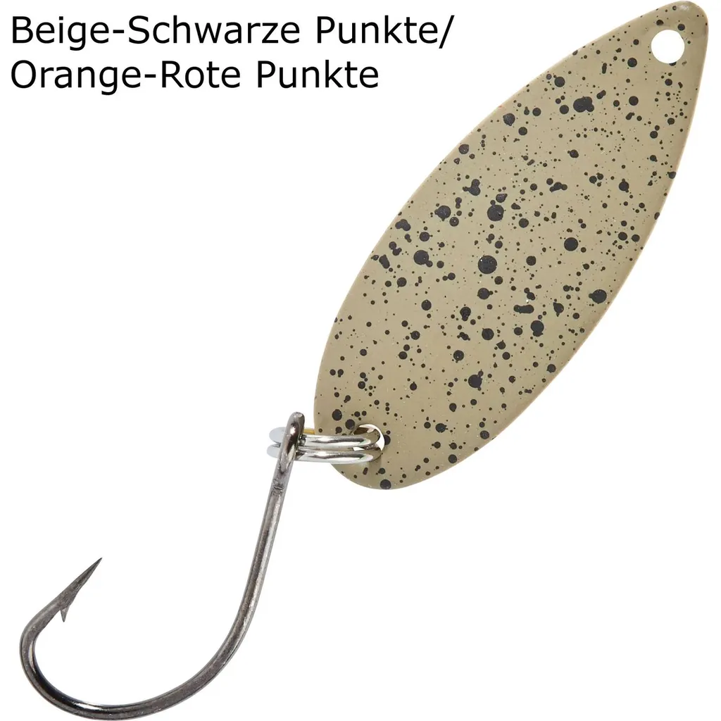 Balzer Spoons Pro Staff Series Catcher 2g Beige-Schwarze Punkte/Orange-Rote Punkte