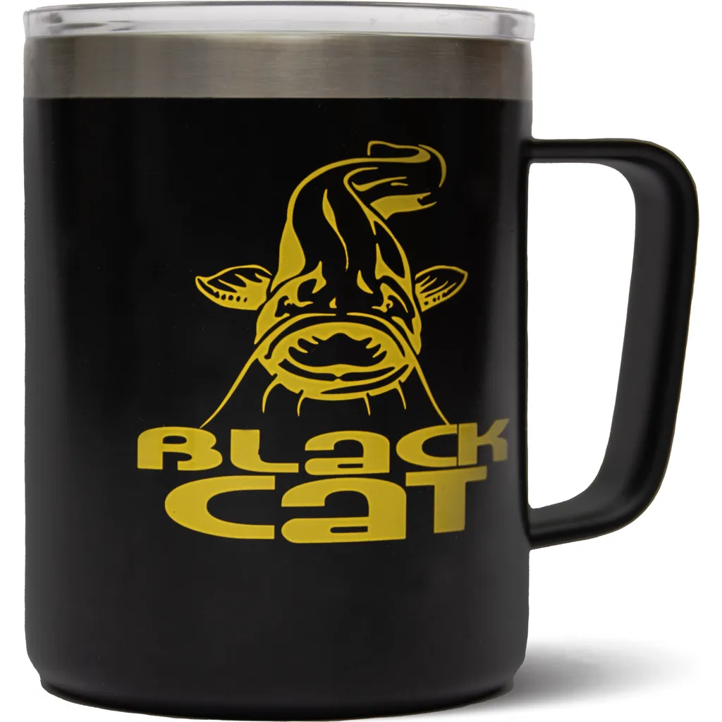 Black Cat Stainless Steel Thermal Mug 0.38l