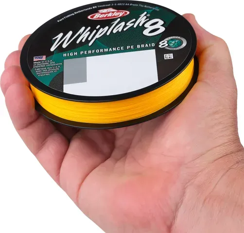 Berkley Whiplash 8 Braided Line 150m 0.14mm 19.2kg Yellow