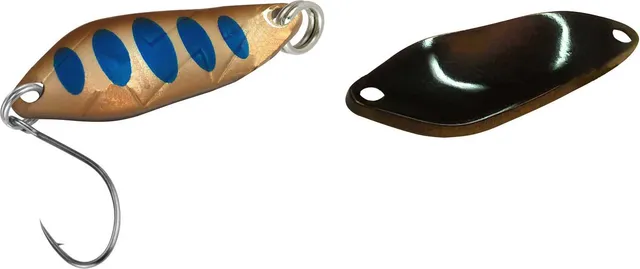 FTM Spoon Strike 2.1g Copper-Coloured/Blue Dots