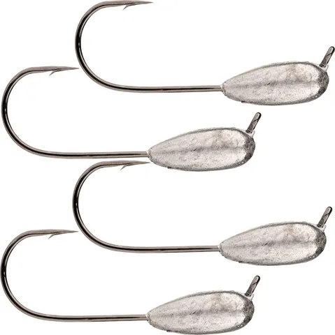 Strike King Tour Grade Tube Jig Heads 3.5g 4pcs Black Nickel