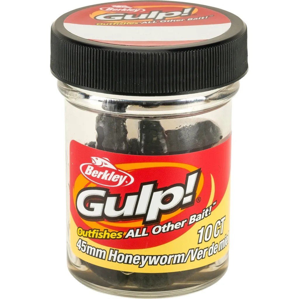 Berkley Gulp Honey Worm Softbaits 45mm Black