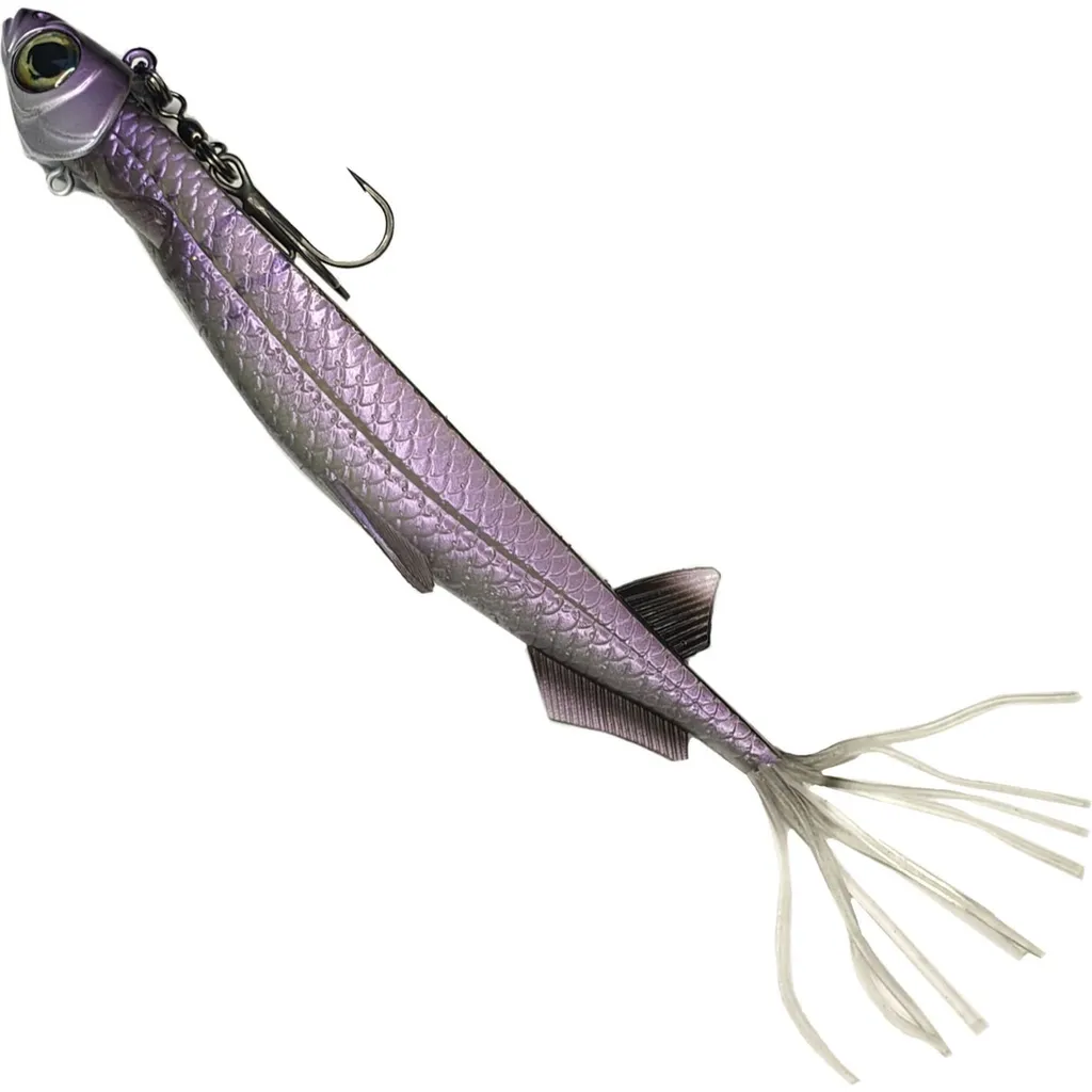Quantum Pelagic Shad Set Hairy Gummiköder Ghost 21cm 60g