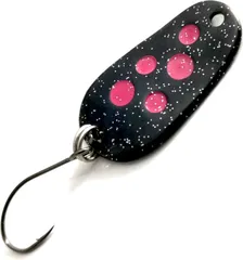 Troutwerk Spoon 2.8cm 3g Black/Pink Dots