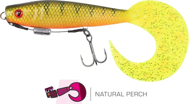 Fox Rage Pro Grub Loaded Natural Perch 35g 16cm Size 2 Trebles