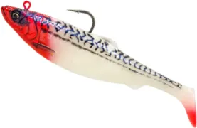Savage Gear 4D Herring Big Shad Gummifische 18cm 112g Red Head Mackerel
