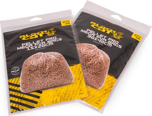 Black Cat Pellet Pro Mega PVA Bags 30x40