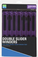 Preston Double Slider Winders 26cm Violett 7er-Packung