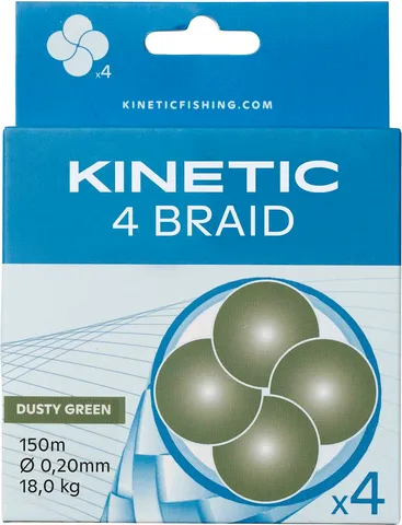 Kinetic 4-Braid 0.08mm 3.3kg 150m Dusty Green