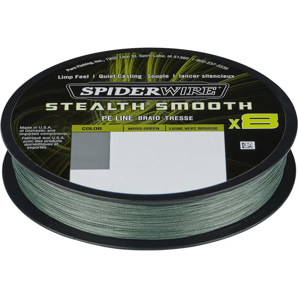 Spiderwire Stealth Smooth8 X8 PE Geflecht 0,29mm 26,4kg Moosgrün