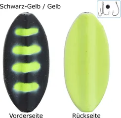 Balzer Pro Staff Series Spoon Inliner 1.9g Schwarz-Gelb/Gelb