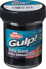 Berkley Gulp! Saltwater Dough 1640378 65g Black Silver Gold Glitter