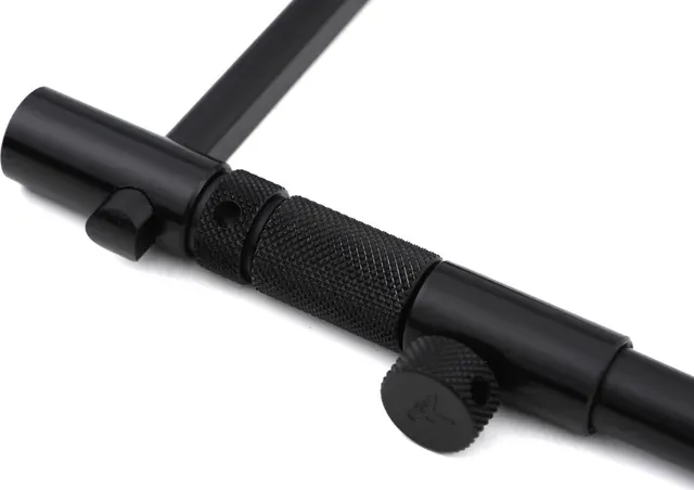 Fox Black Label Slim Adjustable 3 Rod Buzz Bar 22–25cm 12mm Aluminium