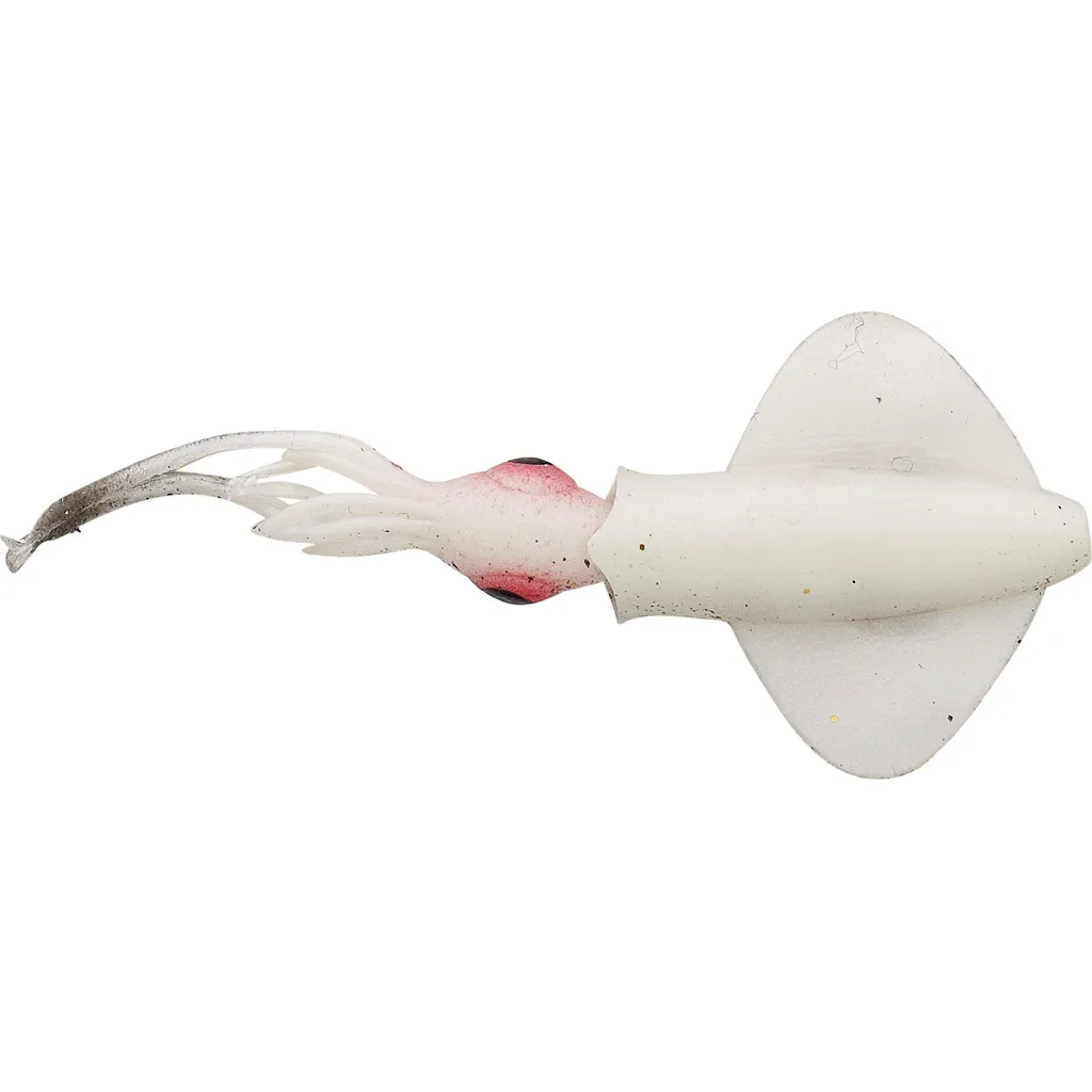 Savage Gear Swim Squid LRF Gummiköder 5cm 0.8g White Glow Cuttlefish