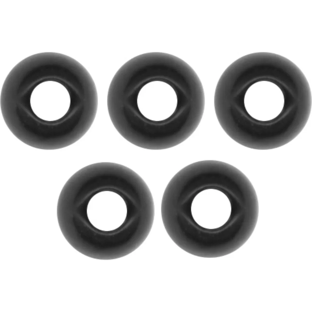 FTM Tungsten Perle Omura rundes Loch Senkgewicht 4.6mm Schwarz