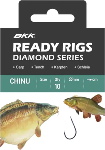 BKK Ready Rig Diamond 70cm 10pcs Chinu BN Monofilament