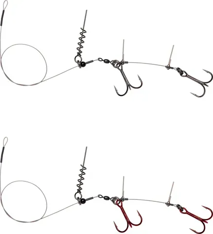 Savage Gear Linethru Corkscrew Rig 1/0 40cm 22kg 2pcs