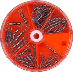 FTM Forellen Kleinteilebox Swivel Set 31pcs 13–20kg 6/7/8/10