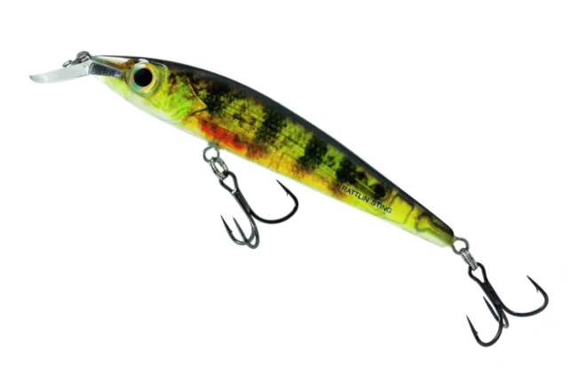 Salmo Rattlin' Sting Jerkbait 9cm 11g Twitchbait Real Yellow Perch