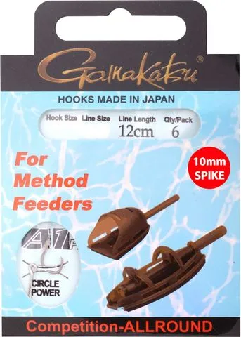 Gamakatsu Method Feeder Spike Rig 6pcs 12cm