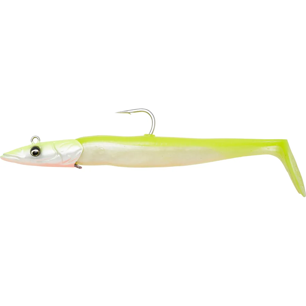 Savage Gear Sandeel V2 Gummiköder 15.5cm 46g Lemon Back Fluo