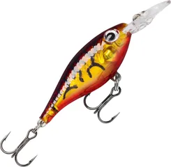 Rapala Ultra Light Shad Crankbait 4cm 3g Glass Amber Tiger UV