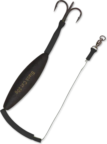 Black Cat Ready-made Rig 80cm #2/0 Worm Pop Up