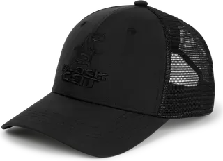 Black Cat Black Trucker Cap