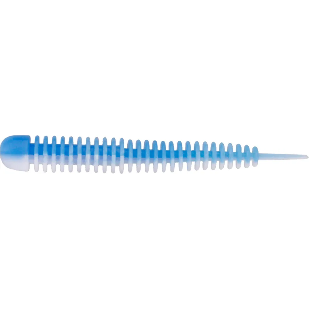 Kinetic Wriggly Gummiköder 7.5cm 2.1g Baby Blue White