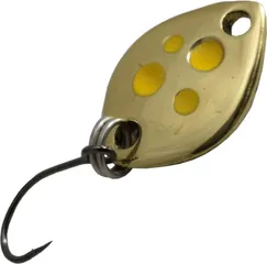 Troutwerk Spoon 1.2cm 0.8g Gold-Coloured/Yellow Dots