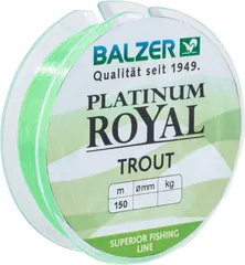 Balzer Platinum Royal Trout Schnur Monofilament Line 0.22mm 6.1kg Chartreuse