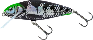 Salmo Perch Floating Crankbait 12cm 2–4m 36g Holo Dark Green Head