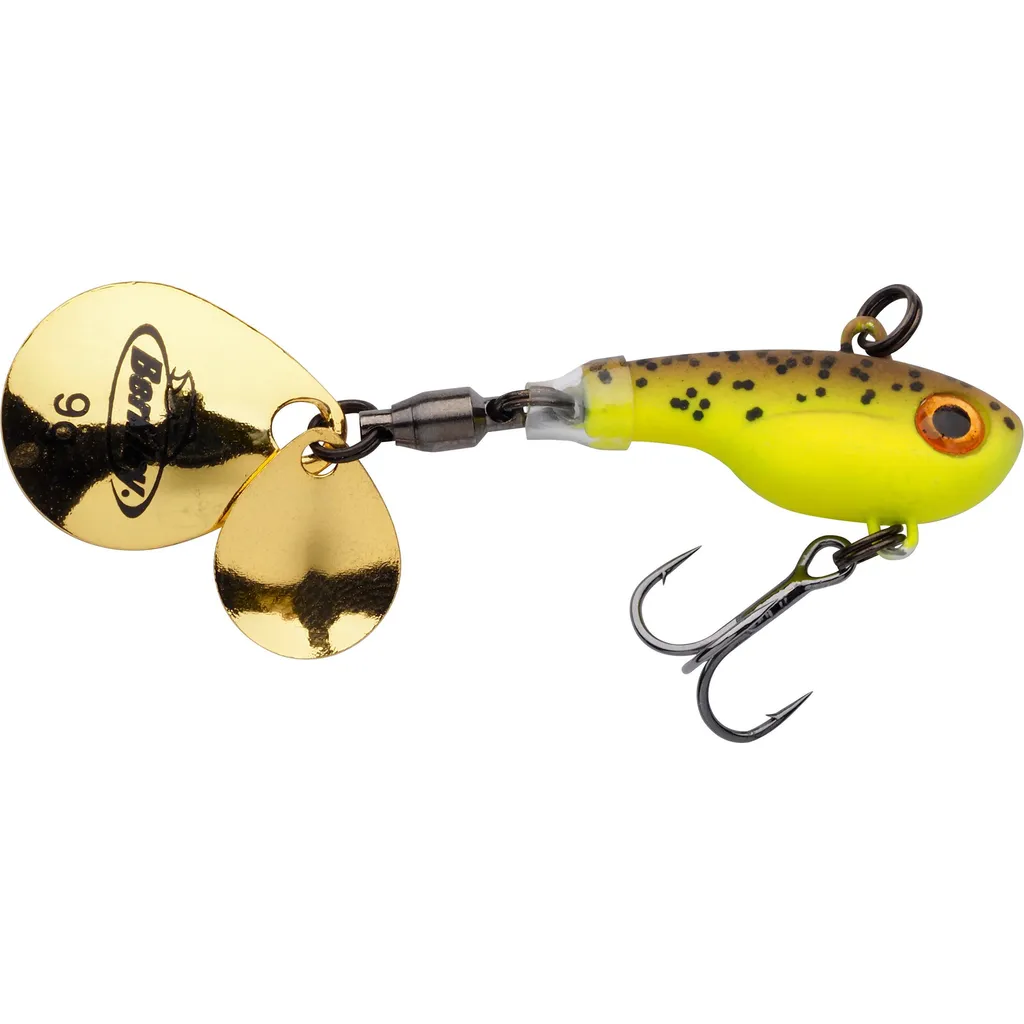 Berkley Pulse Spintail 6cm 9g Brown Chartreuse
