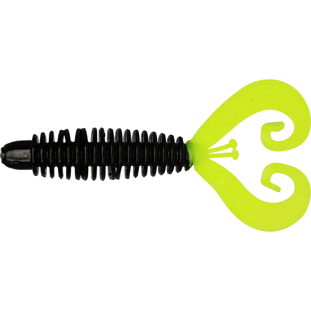 Westin Ringcraw Gummiköder 6cm Black Chartreuse Garlic Cheese