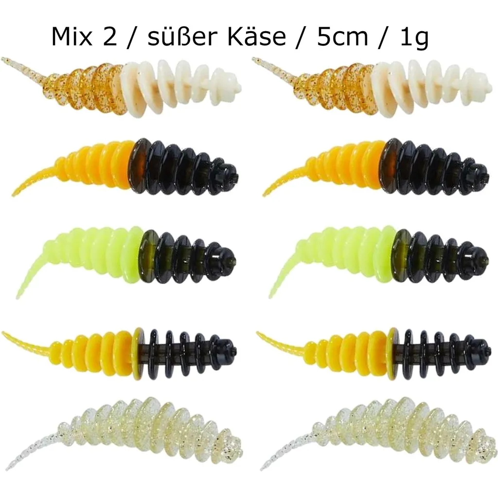 Balzer Trout Collector Softbaits 5cm 1g Mix 2 süßer Käse