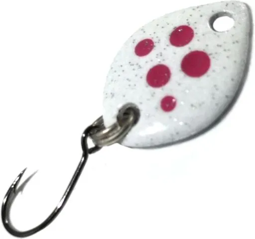 Troutwerk Spoon 0.8g 1.2cm Silver/Pink Dots