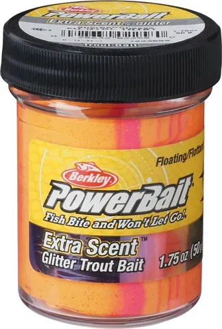 Berkley PowerBait Natural Glitter Forellenteig Sherbet Glitter / Käse