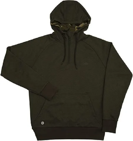 Fox Chunk Dark Olive Hoodie Quarter Zip S