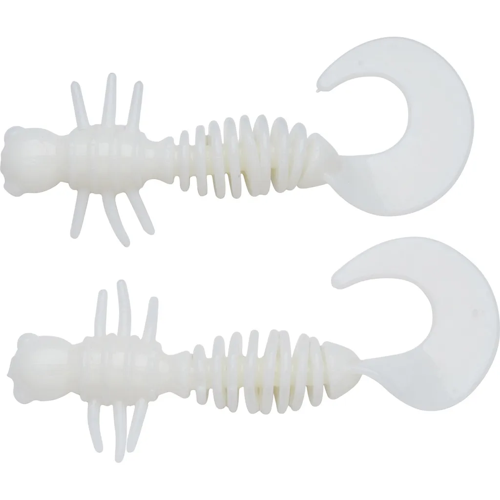 Berkley PowerBait Power Curly Gummiköder 5.5cm Milky White