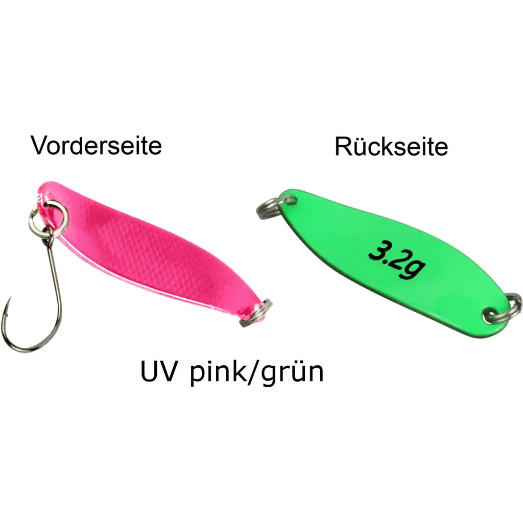 FTM Spoon Hammer 3.8cm 3.2g UV Pink/Grün