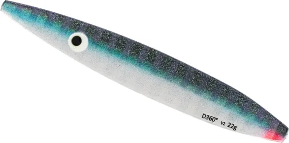 Westin D360° V2 Blinker 10cm 22g UV Striped Indigo