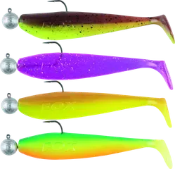 Fox Rage Zander Pro Shad Loaded 10cm 10g 4/0 UV Mixed Colour